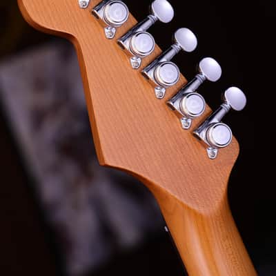 Dhatarattha HSS Strat-Style – Fiesta Red Nitro Relic image 8