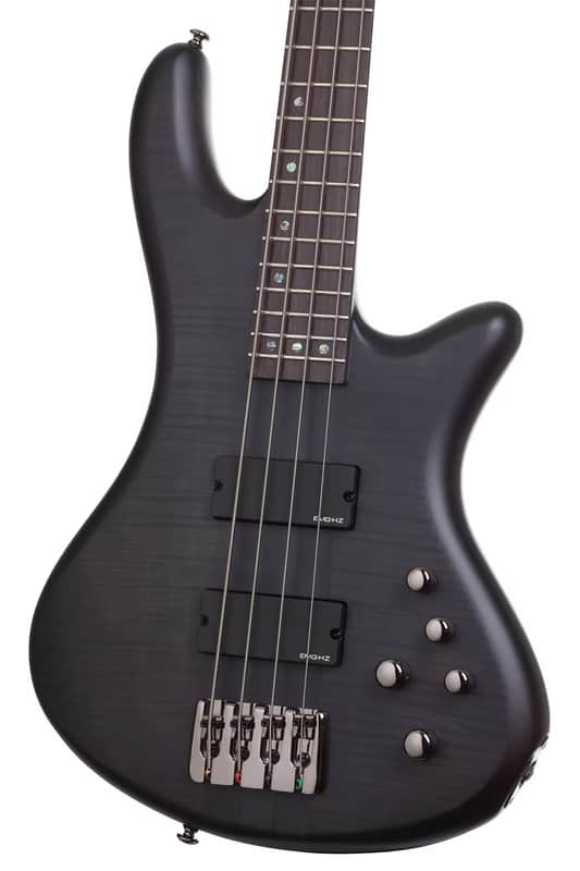 Schecter Stiletto Studio See-Through Black Satin image 1