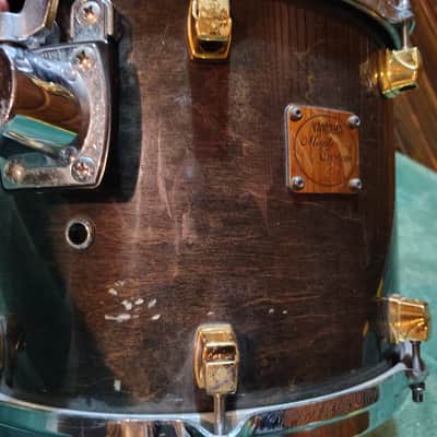 Yamaha Maple 🍁 Custom 14"(Diameter) x 10"(Depth) Tom 1990's - Black Maple image 4