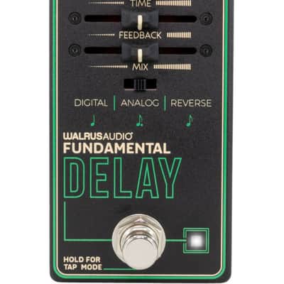 Walrus Audio Fundamental Delay 2023 - Present - Black / Green image 1