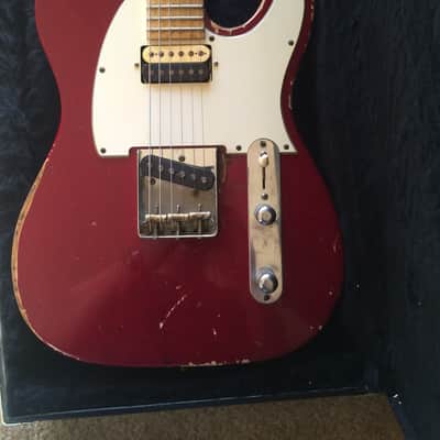 GJ2 Hellhound Sugar Pine Heavy Relic 2015 Trans Vintage Red custom shop telecaster image 4