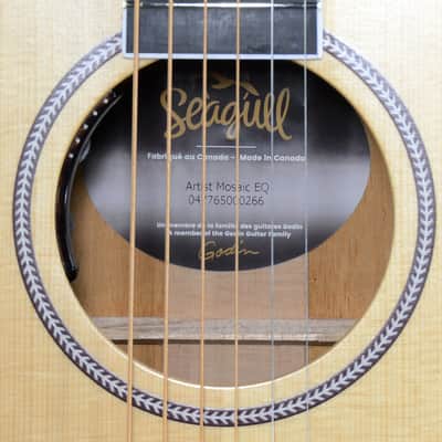 Seagull Guitars Artist Mosaic EQ Acoustic Electric Guitar Natural w/ Case 2020 (047765000266) image 10