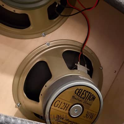 Bogner 2x12 cab - open back, 8 ohm, Celestion G12H 70th Anniversay /G12M Greenback image 5