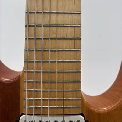 Agile Intrepid Pro 828 EB CP Natural Mahogany Electric Guitar image 6