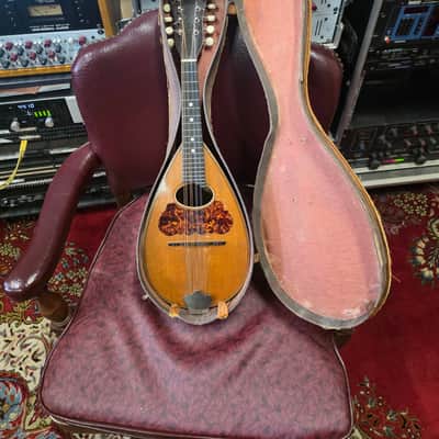 Washburn Cremonatone 215 Bowlback Mandolin w Original Case 1890s-1910s image 14