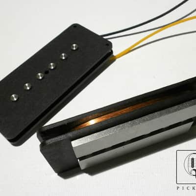 Jazzmaster HYBRID Guitar Pickups SET A5 P90 / Humbucker Hand Wound Fender FAT by Q pickups image 1