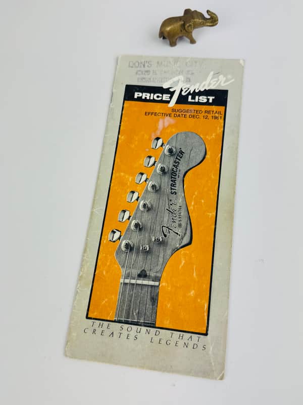 Fender Suggested Retail Price List 1981 image 1