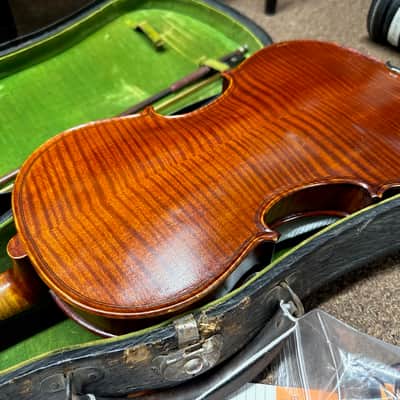 Used Olin Bullard V USA MADE Vintage 4/4 full size Violin w/ case image 10