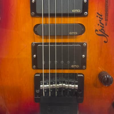 Steinberger Spirit GU7R Healdess 6 String Sunburst Gloss with EMG 57/66 SA Pickup Upgrades and extras image 2