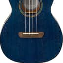 Fender Dhani Harrison Acoustic Electric Ukulele Walnut Fingerboard, Sapphire Blue