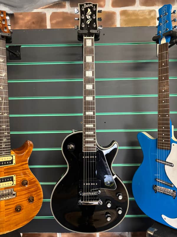 Burny Les Paul Custom P90 Ebony 2023 Electric Guitar | Reverb UK
