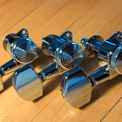 Jin-Ho Sperzel-Clone Locking Tuning Machines -- 3 x 3; Chrome; Mint Condition image 12