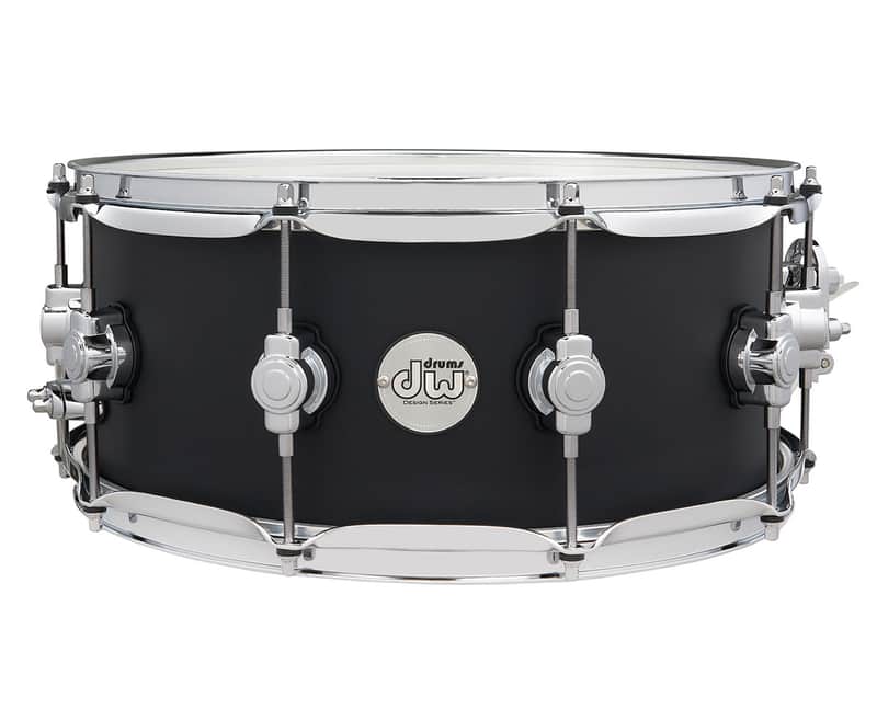 DW Design Series 6"x14" Snare Drum - Black Satin image 1