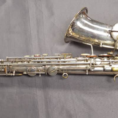 1953 Elkhart "The Buescher" Vintage Alto Sax -Silver Plate image 6