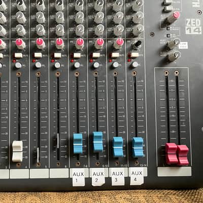 Allen & Heath ZED-14 14-Channel Mixer 2007 - Present - Black/Red image 5