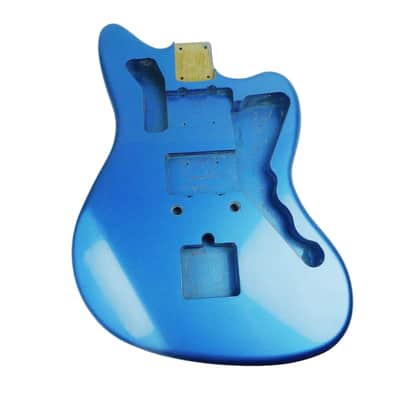 Metallic Blue Metal Alder Jazzmaster Style Guitar Body image 1