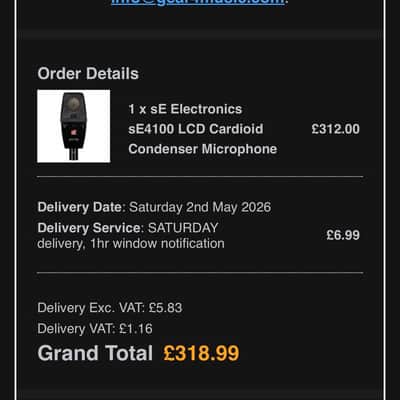 sE Electronics SE4100 Large Diaphragm Cardioid Condenser Microphone 2024 - Present - Black image 8