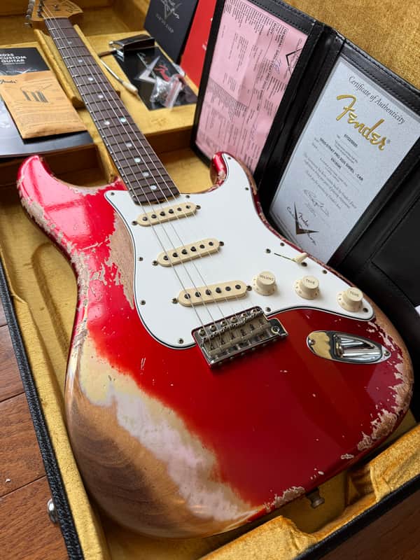 2025 Fender Custom Shop Stratocaster Pro SR25 Super Heavy Relic - Candy Apple Red image 1