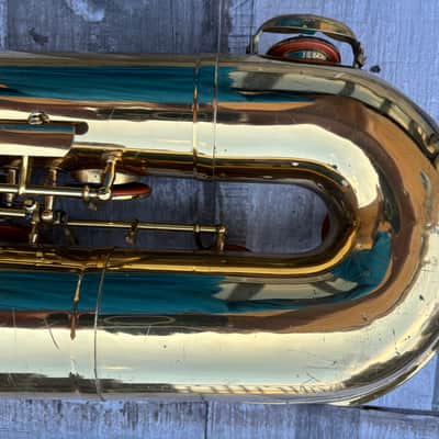 Couf Superba 1 low A bari sax w/ new case image 17