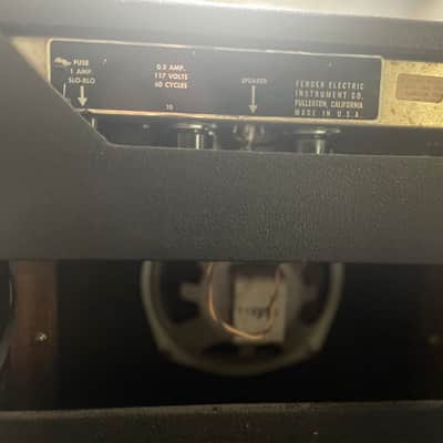 Fender Champ amp AA764 1964 - Silver screen image 2