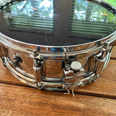Vintage ROGERS 5"X14" Dyna-Sonic Snare Drum 1969-75 COB (Chrome over Brass) Fullerton image 10