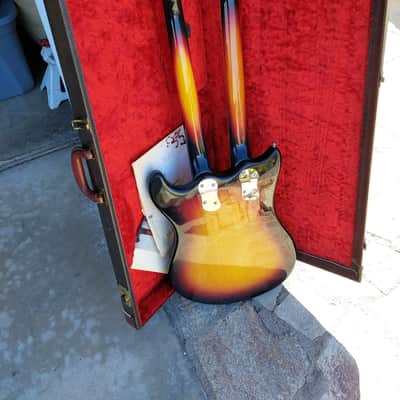 Mosrite Joe Maphis Double Neck 1960s  Sunburst image 2