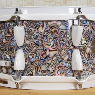 Click Custom 10ply Maple 6x12 Snare Drum Pacific Abalone Pearl image 5