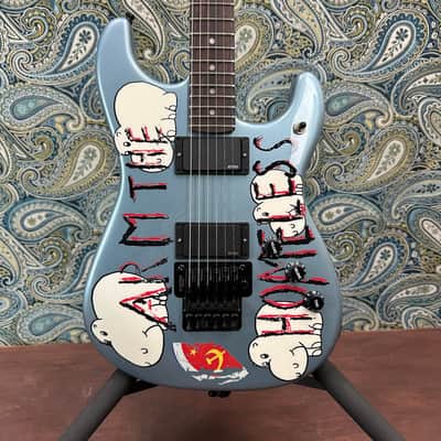 Fender Tom Morello "Arm The Homeless" Blue Ice Metallic w/Deluxe Hardshell Case image 1