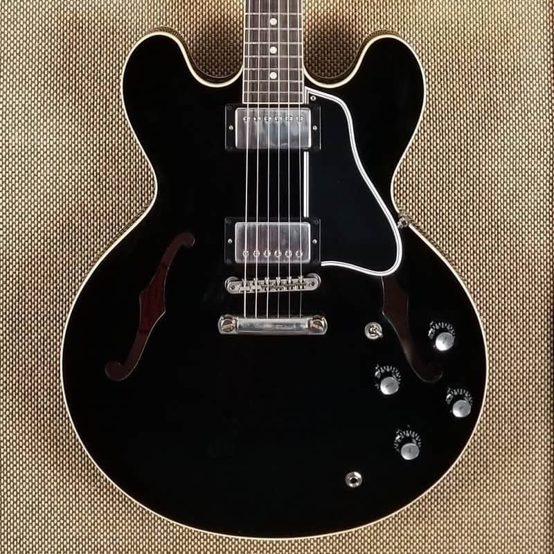 2020 Gibson Custom Shop '61 ES-335 Reissue Ebony VOS Finish COA Included! (301) image 1