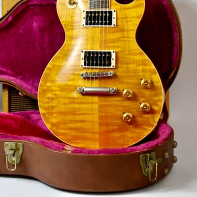 1994 Gibson Yamano Les Paul Classic Premium Plus Translucent Amber w/OHSC, AAA, 9lbs, Slash image 7