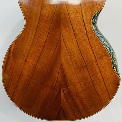 Blueberry  Handmade Acoustic Guitar Grand Concert Built to Order with Paua Shell Arm Rest and Rib Rest image 12