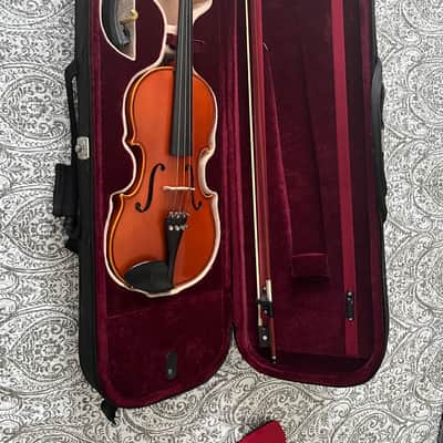 H. Luger CV500 3/4-4/4 Violin mid-90s - Light Brown/Ombre Orange image 3