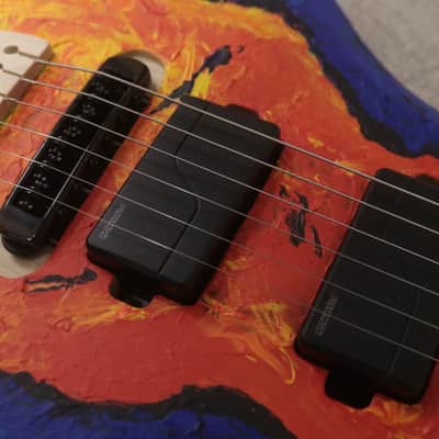 Lignum Single Cut Guitar 2024 Hand Painted Clear Satin image 6
