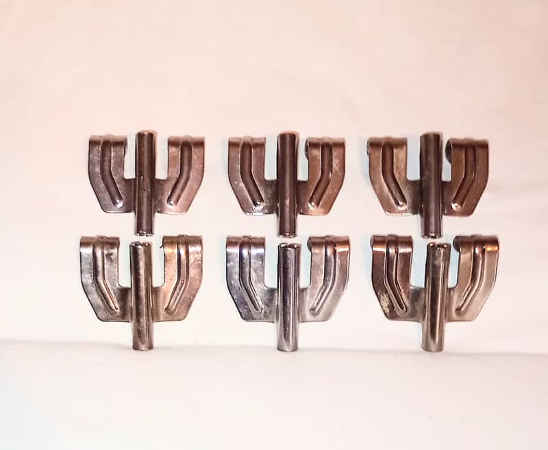 UNMARKED VINTAGE BASS DRUM CLAWS LOT OF 6- FREE SHIP TO C-USA! Bild 1