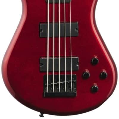 Spector Performer 5 5-String Bass Amara Ebony Fretboard Metallic Red image 1