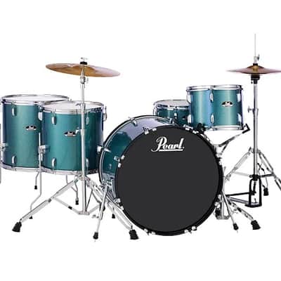 Pearl RS525WFC Roadshow 12 / 14 / 16 / 22 / 14x6.5" 5pc Drum Set with Hardware, Cymbals