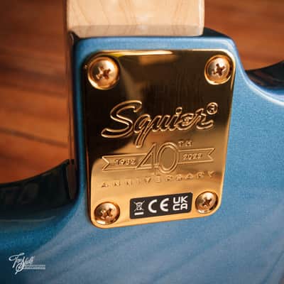 Fender Squier 40th Anniversary Stratocaster Lake Placid Blue 2021 image 17