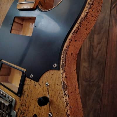 #202625 :: Baldman's Relic Telecaster H/H Custom set in Heavy Relic Butterscotch Blonde nitro finish :: Aged Roadworn image 4