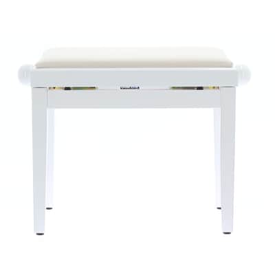 QUIK LOK PB/010 WH L Panca in Legno Bianco Lucido per Pianoforte image 5