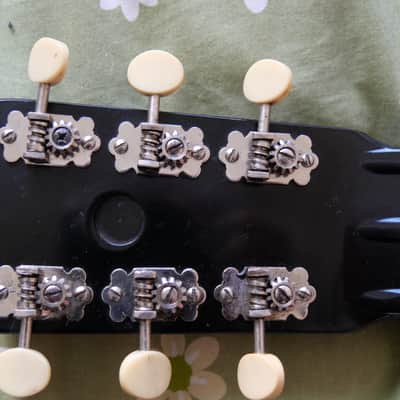 Rickenbacker Rickenbacker B6 "Panda" lap steel guitar 1940's - black and white image 6