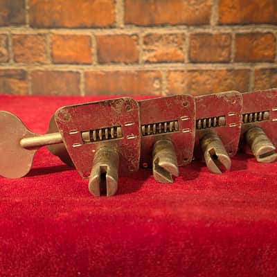 Vintage Late '60s/Early '70s Fender Bass Tuners Nickel image 2