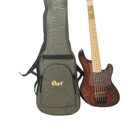 Cort GBFUSION5ABB GB-Fusion 5 Solid Alder Body Spalted Maple Top Hard Maple C Shape Neck 5-String Electric Bass Guitar w/Gig Bag image 11