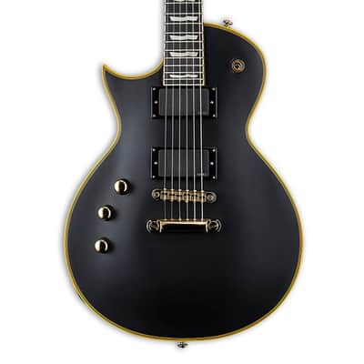 ESP LTD EC-1000 Left Handed Electric Guitar - Vintage Black - B-Stock image 1