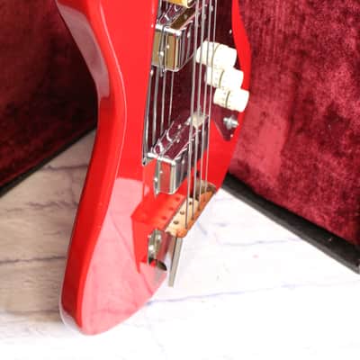 👀 1960's Guyatone (Kent) 535 Double Pickup Bass Guitar w/ Case image 9