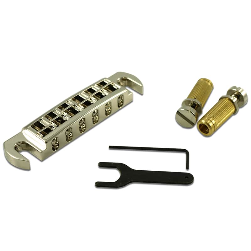 TonePros AVT2G-N Wraparound Bridge With S1 Studs - Nickel image 1