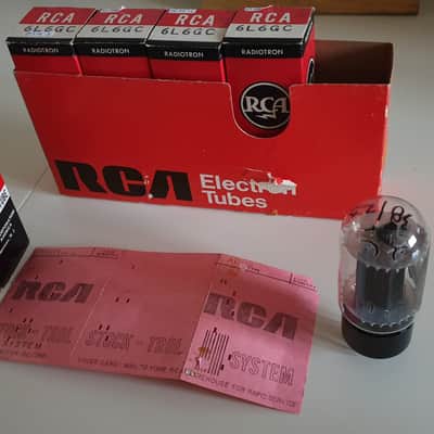 RCA 6L6-GC Blackplate 1960's image 2