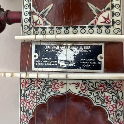 VINTAGE SITAR CHAITSINGH GUBAXSINGH Sitar Unlown image 10