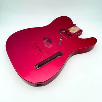 MJT Telecaster Body Alder Relic Nitro Raspberry mjt6572 image 1