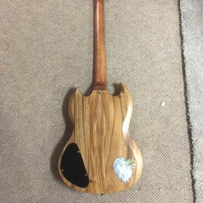 Custom Custom SG style guitar ! MOP Inlays ! 1990 natural image 6