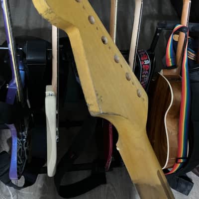 Warmoth Stratocaster replacement neck - Nitrocellulose Lacquer Relic Finish image 11